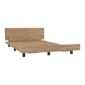 Tuhome Kaia Twin Bed Base, Headboard, Pine CLM7972